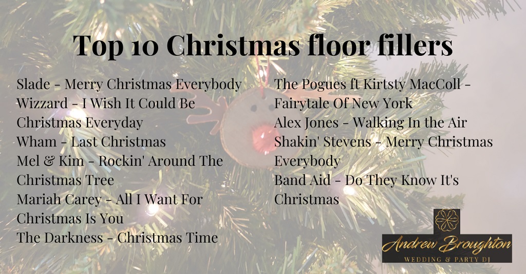 My top 10 Christmas floor fillers for a festive party