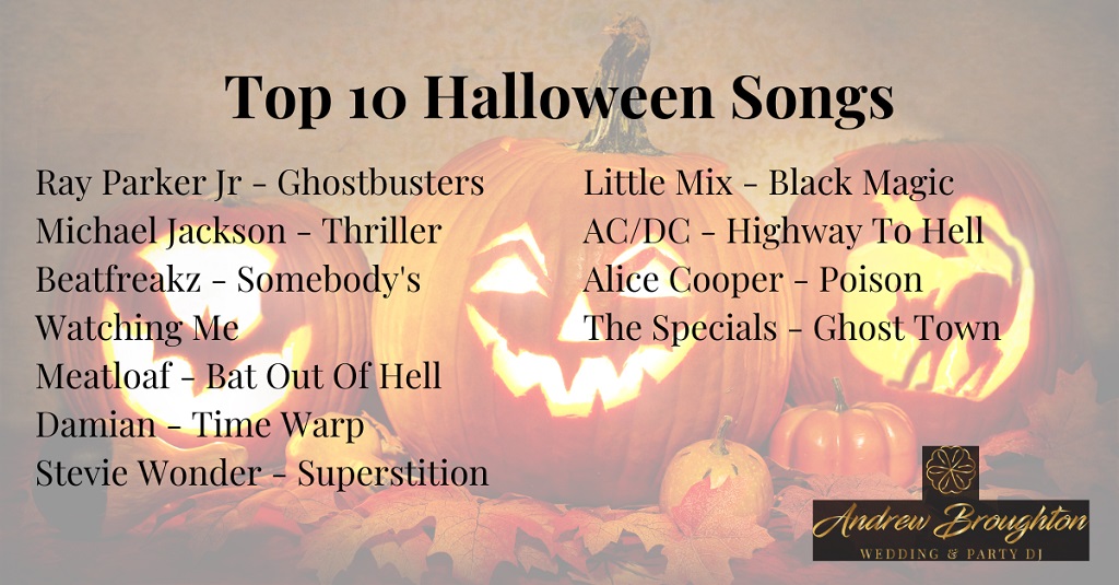 Top 10 songs for Halloween