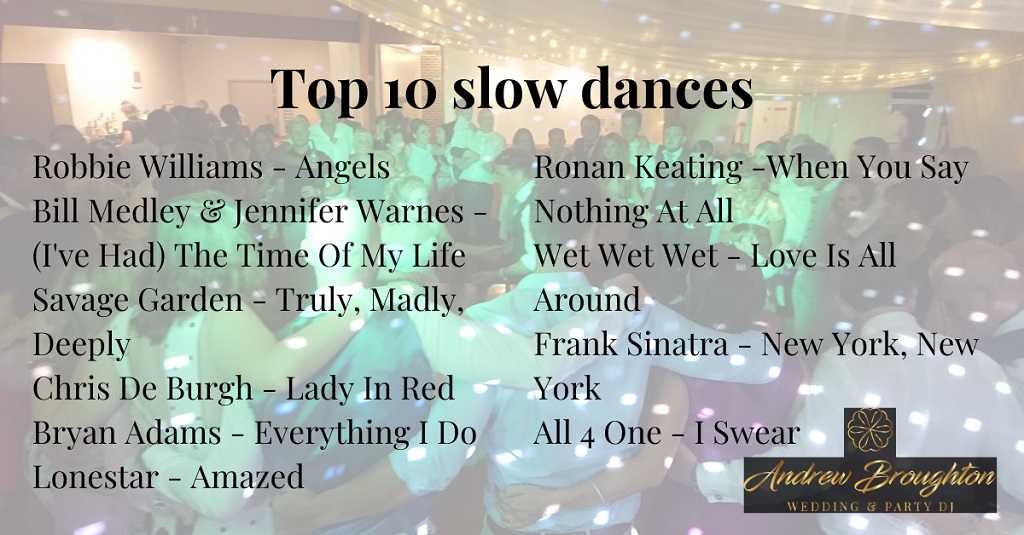 Top 10 slow dances