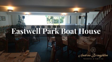 Wedding DJ at Eastwell Park Boat House