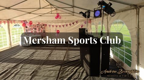 Party DJ at Mersham Sports Club